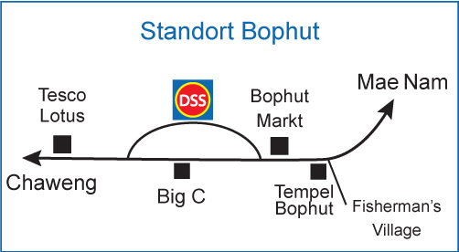 Lageplan Deutsches Sprachzentrum Samui